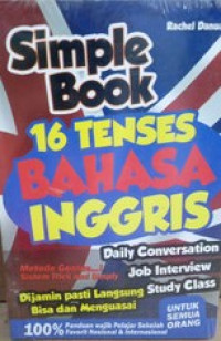 Image of SIMPLE BOOK 16 TENSES BAHASA INGGRIS